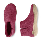 glerups Boot with leather sole Boot with leather sole Cranberry