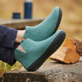 glerups Boot with natural rubber sole - black Boot with rubber sole 11 North Sea