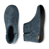 glerups Boot with natural rubber sole - black Boot with rubber sole Denim