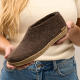 glerups Shoe with leather sole Shoe with leather sole 04 Chestnut