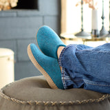 glerups Slip-on with leather sole Slip-on with leather sole Petrol