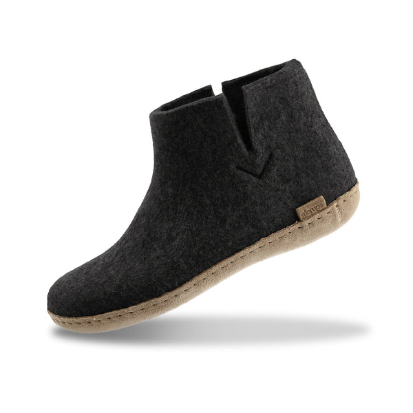 glerups Boot with leather sole Boot with leather sole Charcoal