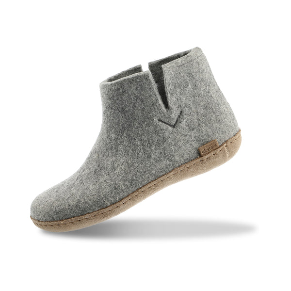 glerups Boot with leather sole Boot with leather sole Grey