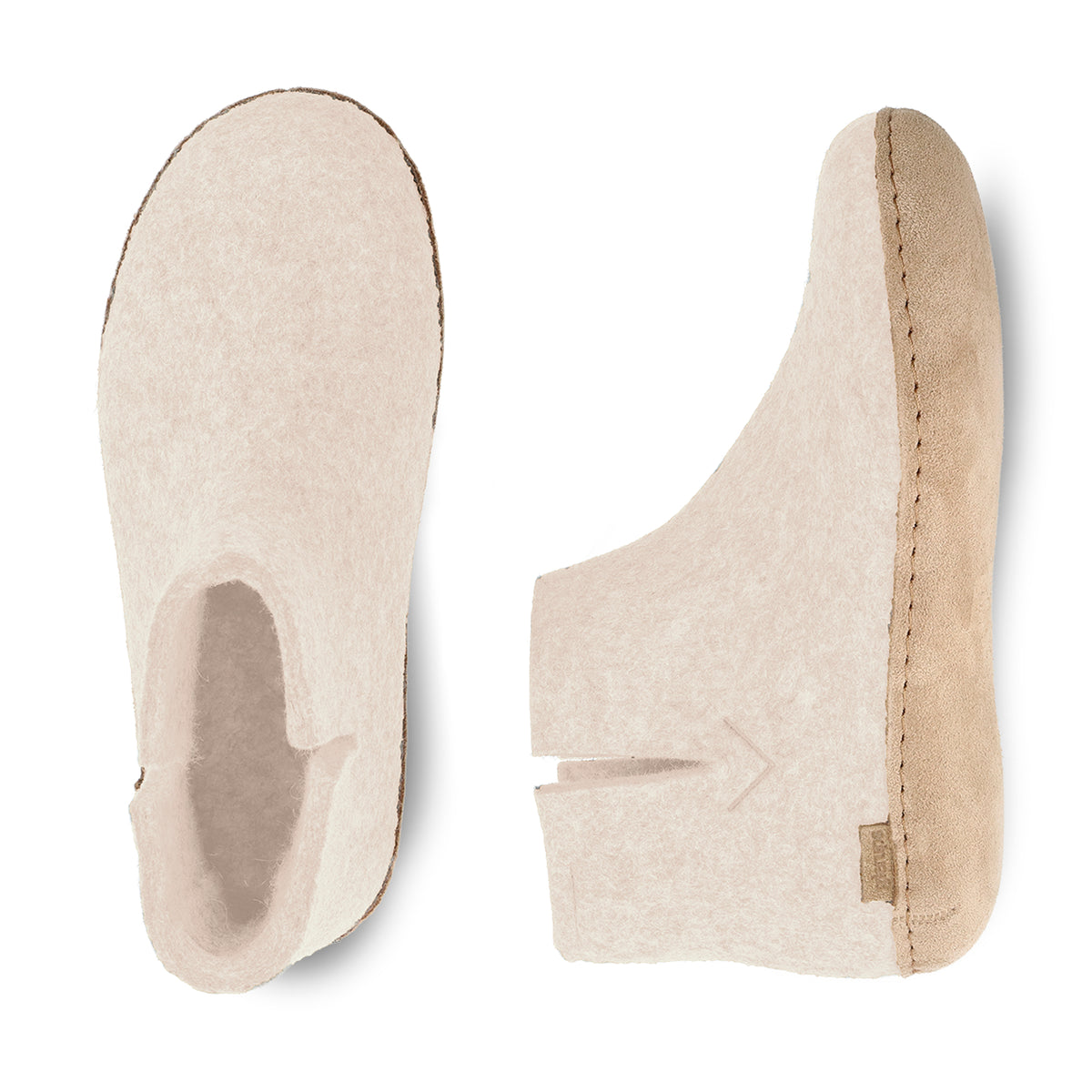 glerups Boot with leather sole Boot with leather sole White