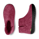 glerups Boot with natural rubber sole - black Boot with rubber sole Cranberry