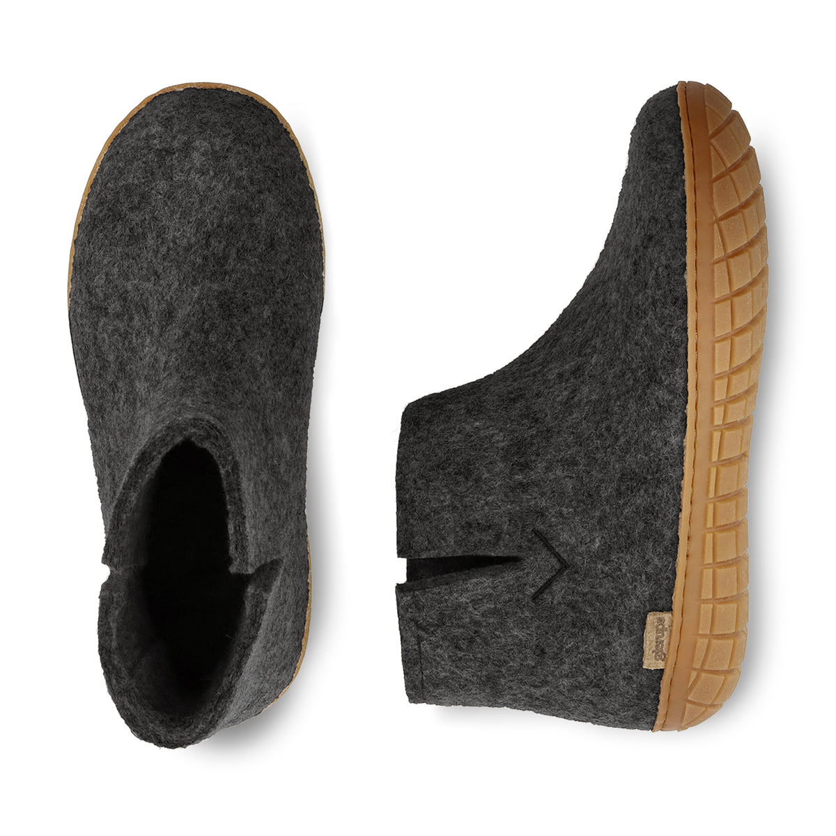 glerups Boot with natural rubber sole - honey Boot with rubber sole Charcoal