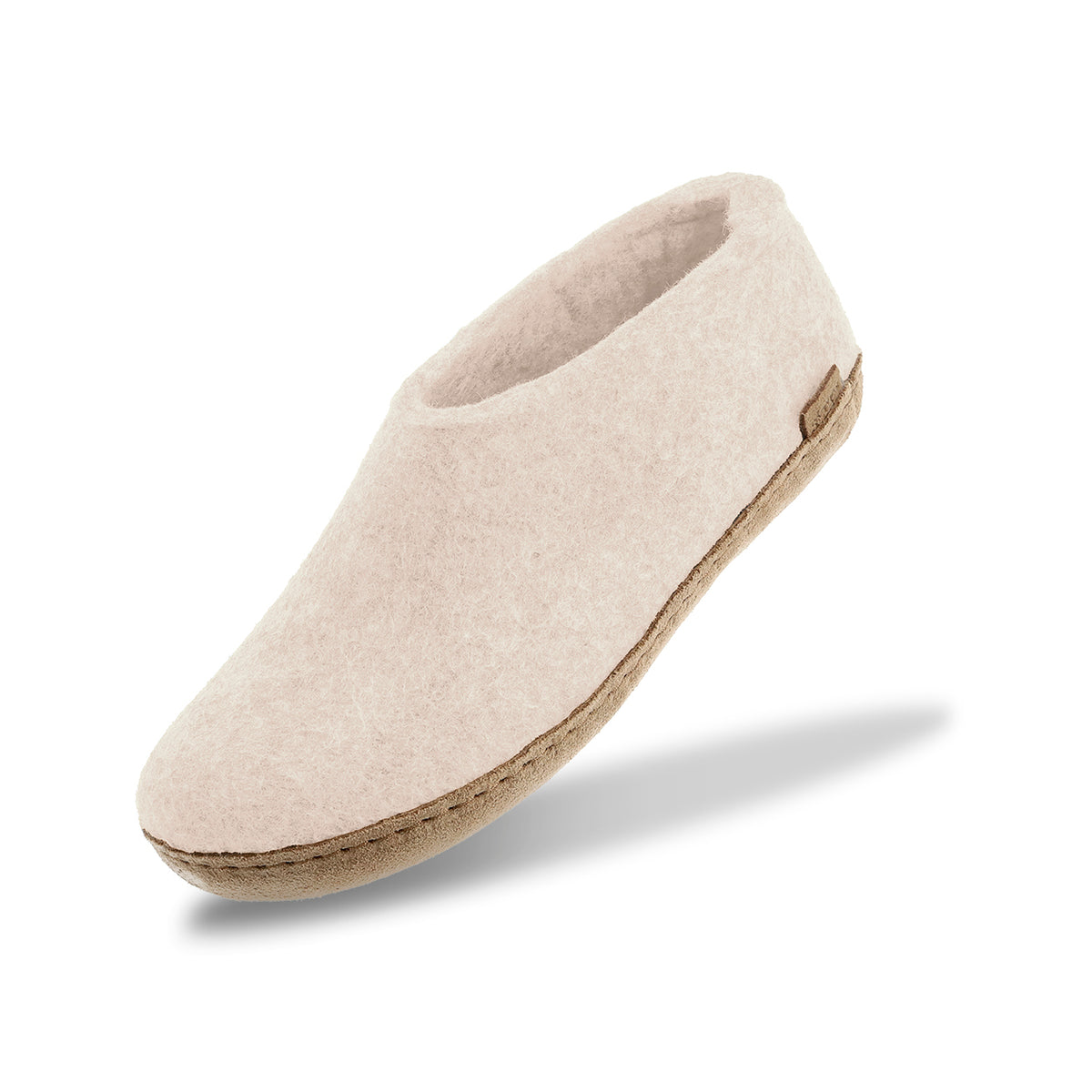 glerups Shoe with leather sole Shoe with leather sole White