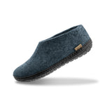 glerups Shoe with natural rubber sole - black Shoe with rubber sole Denim