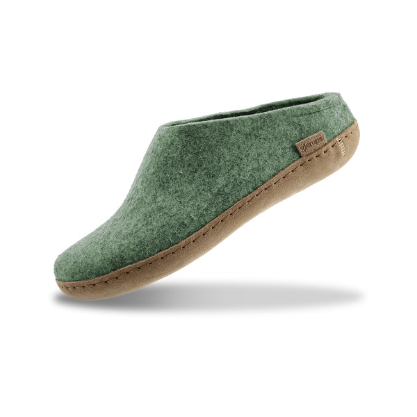 glerups Slip-on with leather sole Slip-on with leather sole 14 Moss
