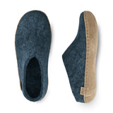 glerups Slip-on with leather sole Slip-on with leather sole Denim