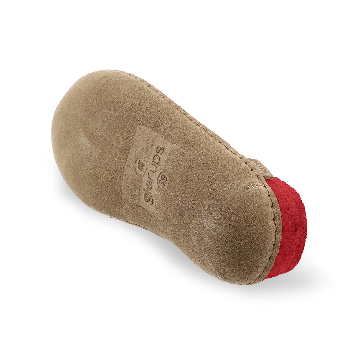 glerups Slip-on with leather sole Slip-on with leather sole Red