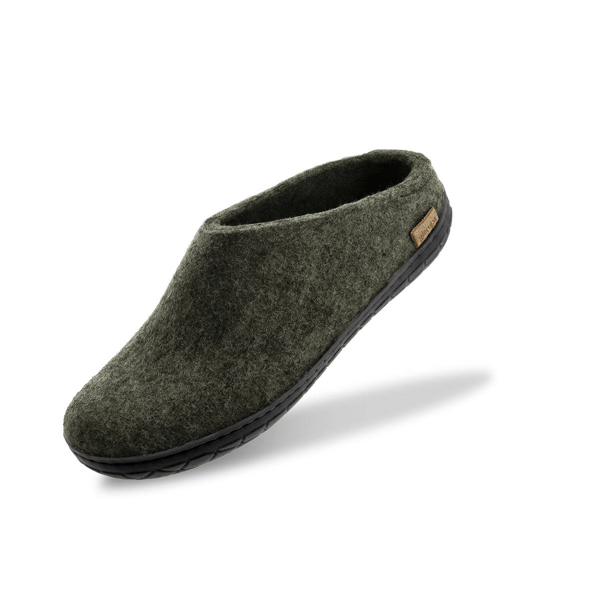 glerups Slip-on with natural rubber sole - black Slip-on with rubber sole Forest