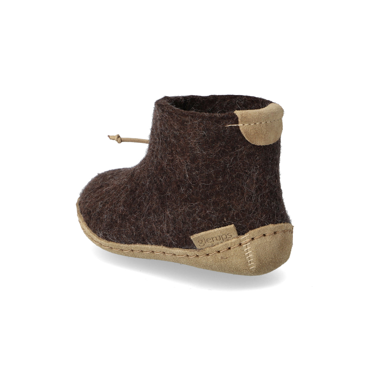 glerups Boot kids Boot with leather sole Nature brown