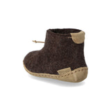 glerups Boot kids Boot with leather sole Nature brown