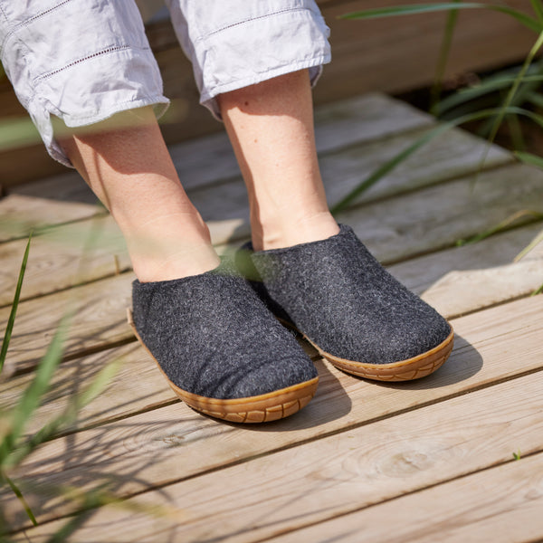 glerups Slip-on with natural rubber sole - honey Slip-on with rubber sole Charcoal